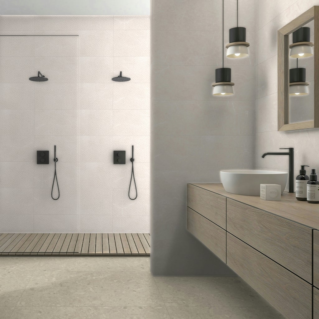 Amb Azulejo Argenta Rectificado Palco Ivory Deco Mate 30x90