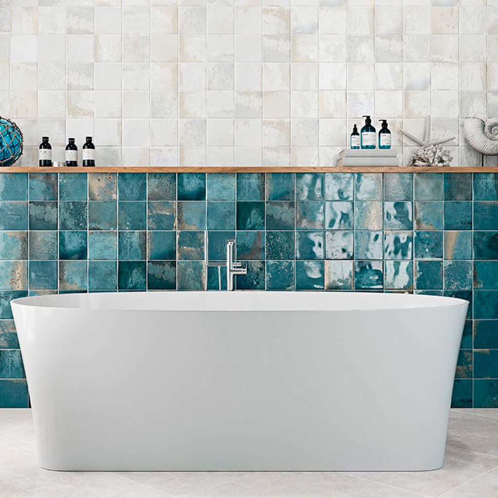 Amb Azulejo Geotiles Provence Blue 31,6x60 Brillante 2