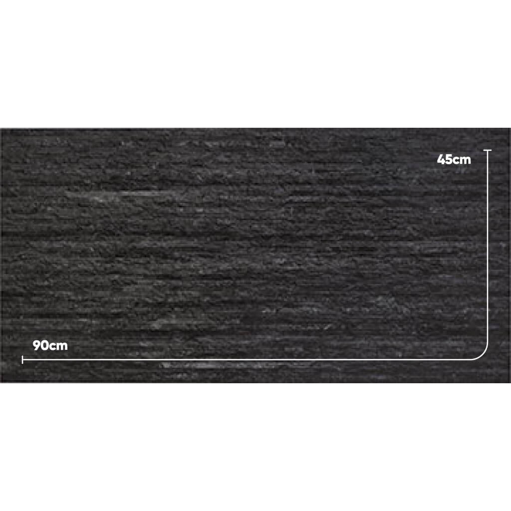 Azulejo Daltile Rotterdam Stripes Anthracite 45x90 Rect T8300 C1