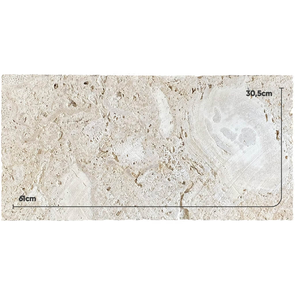 Piedra Natural Coralina Destonificada 30,5x61x1,9cm